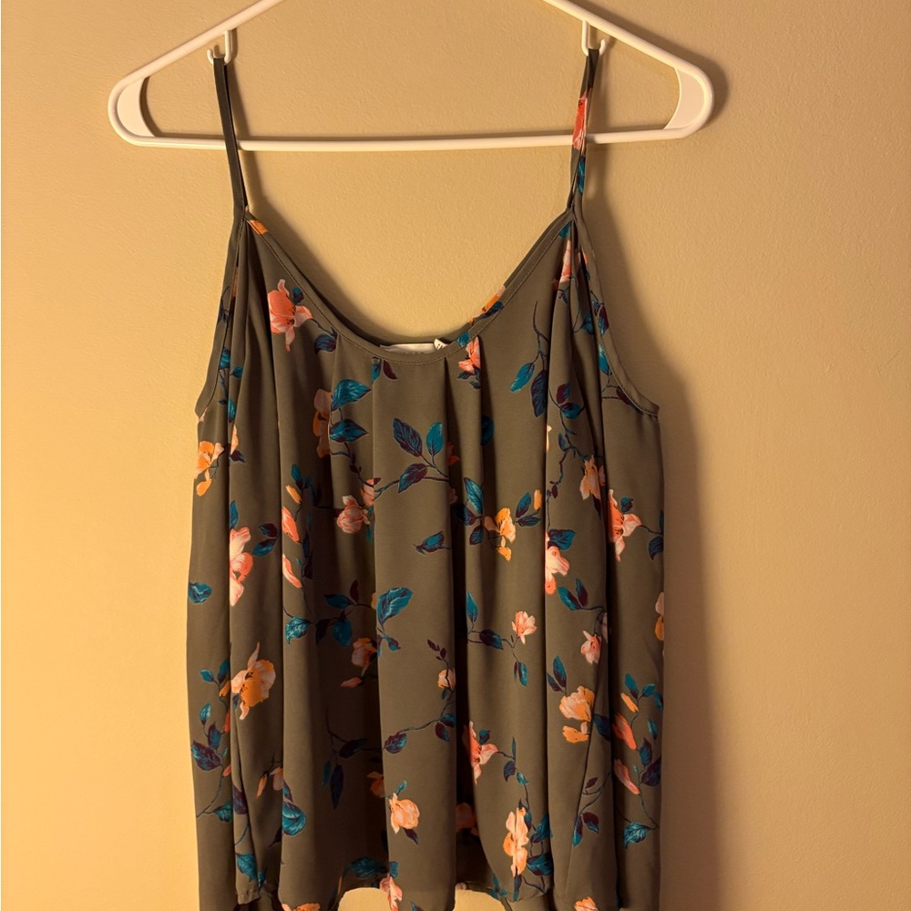 Floral Spaghetti Strap Top